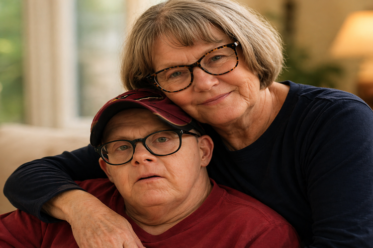 Debbie Miller and Ricky, representing lifelong caregiving and advocacy